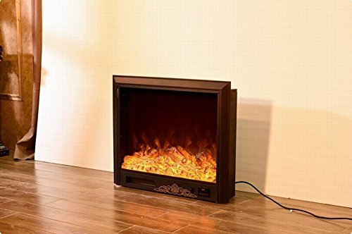 Embedded Fireplace Electric Insert Heater Glass Flame Remote Control N8