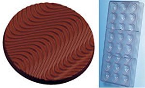 Fat Daddio's PCM-1076 Fancy Wafer Polycarbonate 8-Piece Chocolate and Candy Mold Making Tray
