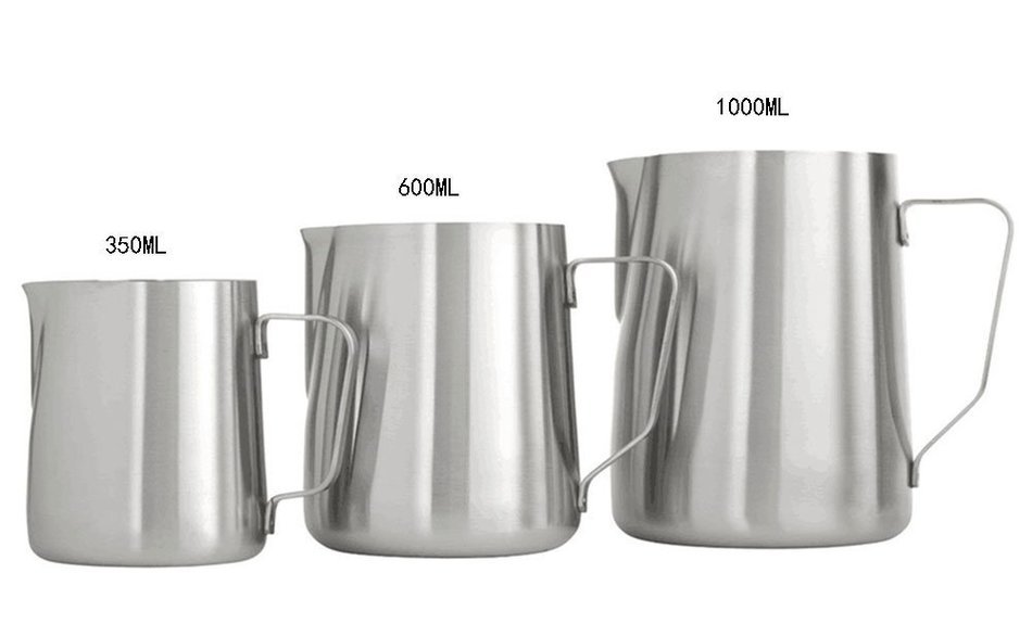 niceeshop(TM) Japanese Stype Thicken Stainless Steel Milk Frothing Pitcher (Silver,350ml) N4