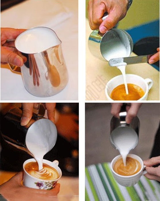 niceeshop(TM) Japanese Stype Thicken Stainless Steel Milk Frothing Pitcher (Silver,350ml) N5