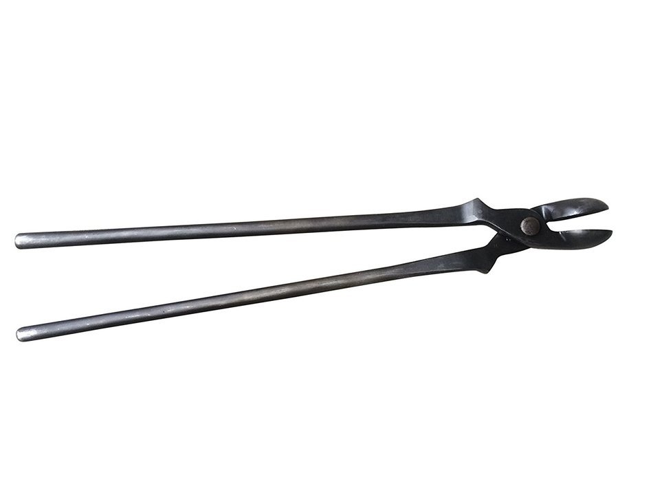 Farrier Fire Tongs -- 16 Inch Steel Tool for Farriers and Blacksmiths N2