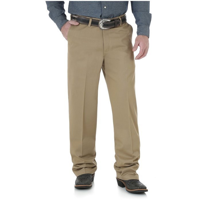 Wrangler Men's Tall Riata Flat-Front Relaxed-Fit Pant N9