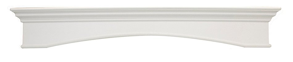 Oxford 5.3 Ft. White Fireplace Mantel Shelf N2