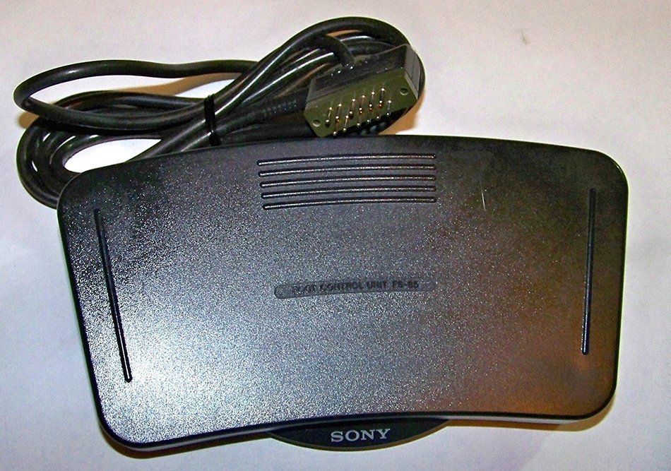 SONY Cassette Dictation Foot Control Unit FS-85 Pedal 12 Pin