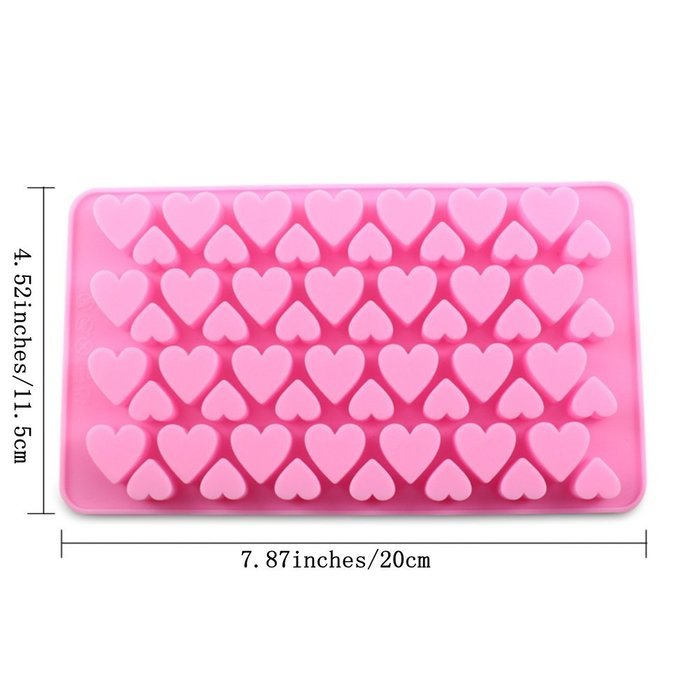 Candy Making Molds, 2PCS YYP [Heart Shape Mold] Silicone Candy Molds ...