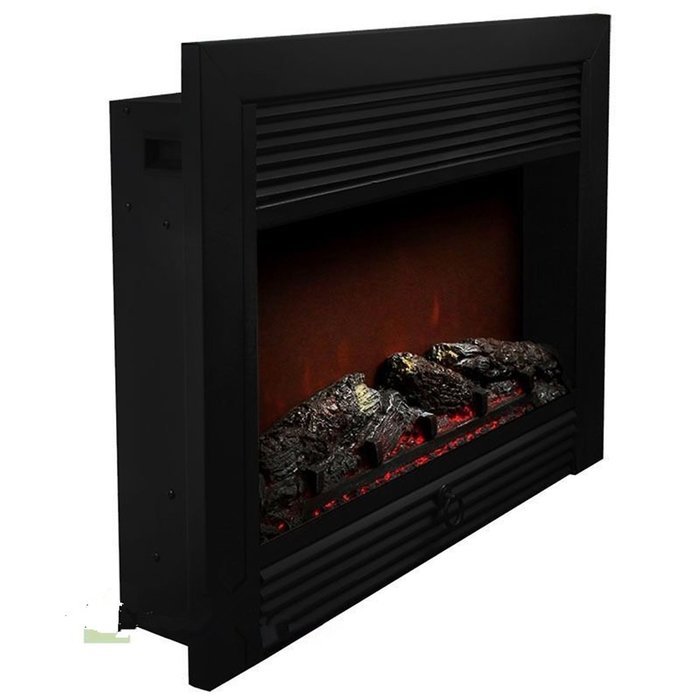 Gracelove 28.5" Embedded Fireplace Electric Insert Heater Glass View Log Flame Remote Control N5
