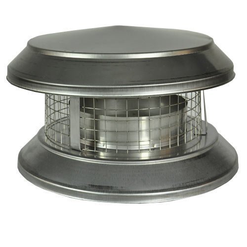 Shasta Vent 6A-CD Shasta Vent Chimney Cap all Fuel HT Chimney and Deluxe Rain Cap