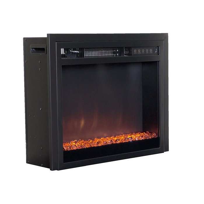 CorLiving Electric Fireplace Insert, Black