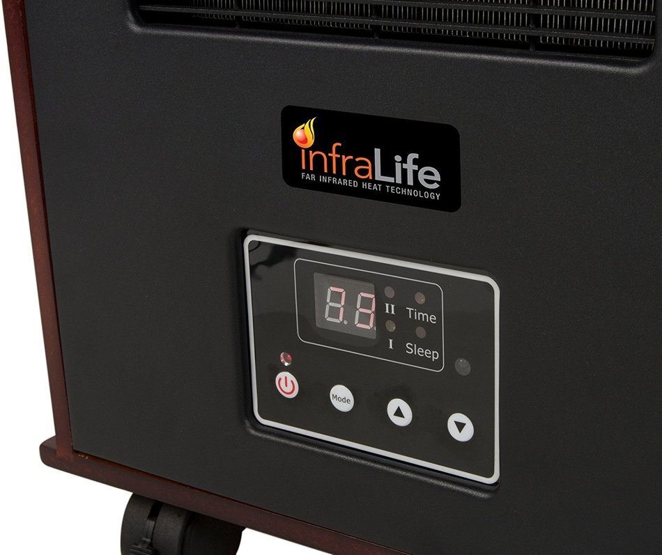 INFRALIFE 300PTC Infrared Radiant Space Heater with Remote Control and Music N2