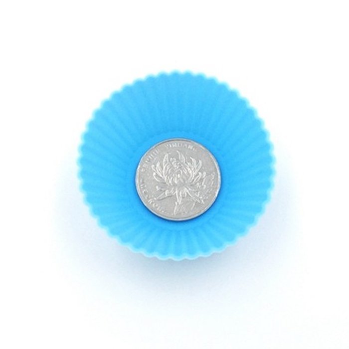 TuangShop Silicone Cup cake Tool Bakeware Baking Pastry 7CM 12pcs 6 Colors