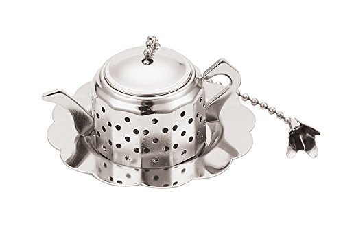 Paderno World Cuisine A4982415 Tea Infuser Teapot, Silver