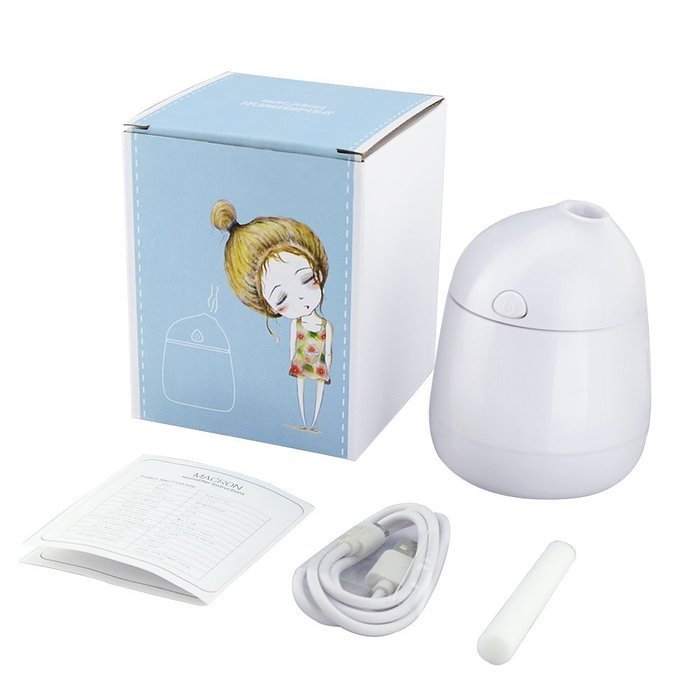 Jhua Mini USB Humidifier Personal Portable Travel Ultrasonic Cool Mist Water Humidifier USB Air Purifier Small... N7