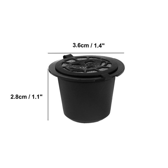 Reusable Nespresso Capsules - 10 Pack -Compatible with Essenza, Inissia, Milk, Citiz, Gran Maestra, Maestria,...