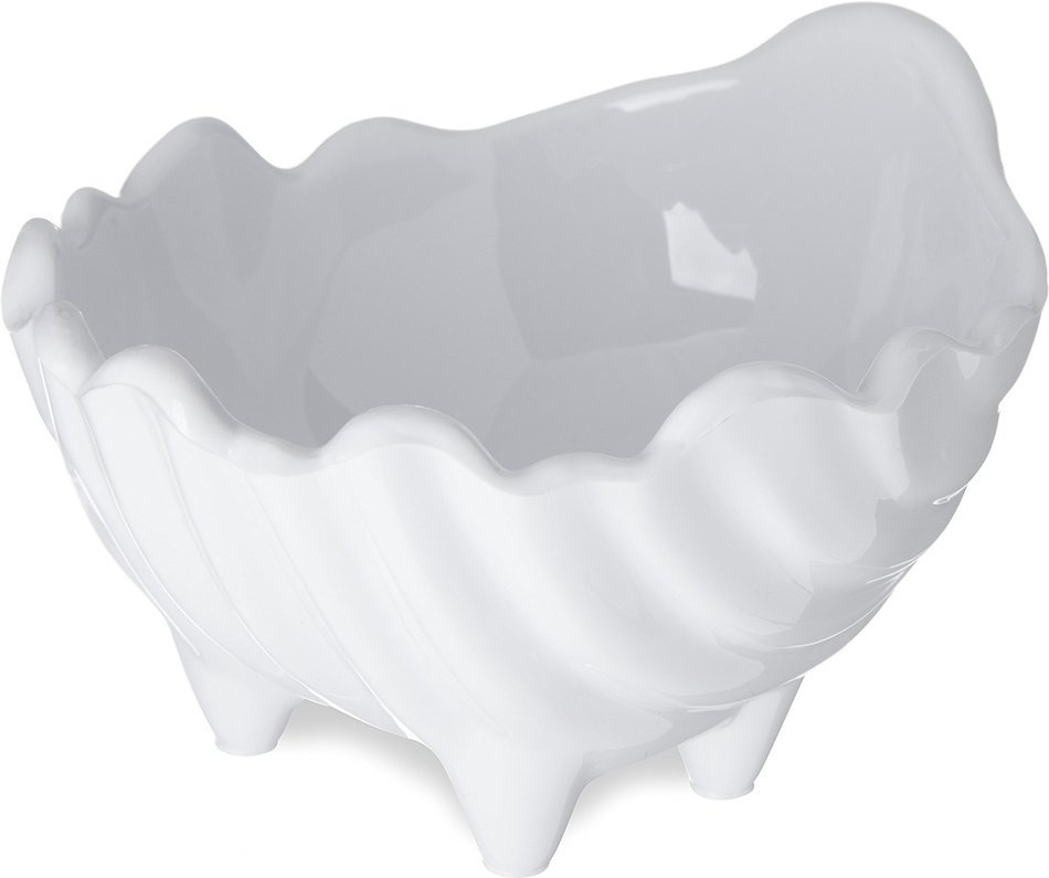 Carlisle 033802 SAN Sea Shell Sauce Cup, 2-Ounce Capacity, 1.93" Height, White (Case of 48)
