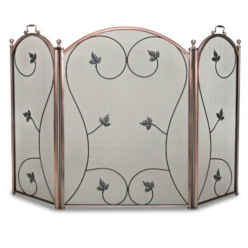 Napa Forge 19236 Antique Brass 3 Panel Kentfield Fireplace Screen