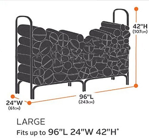 Venice mart Veranda Firewood Log Rack Cover N2