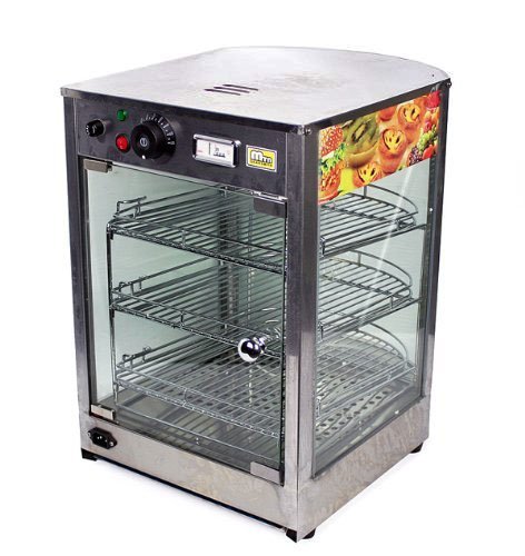 XtremepowerUS Commercial 20"x17"x13.8" Large Countertop Food Pizza Display Warmer Showcase