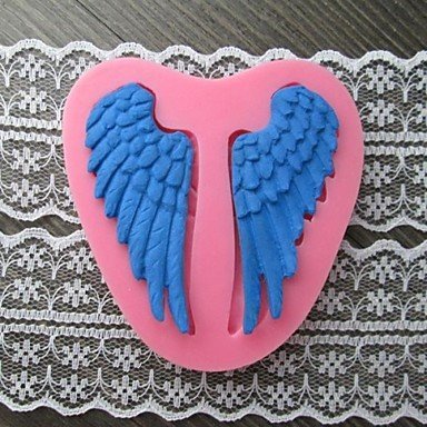 Sher A Pair of Wing Baking Fondant Cake Mold,L7cmW7.5mH1cm