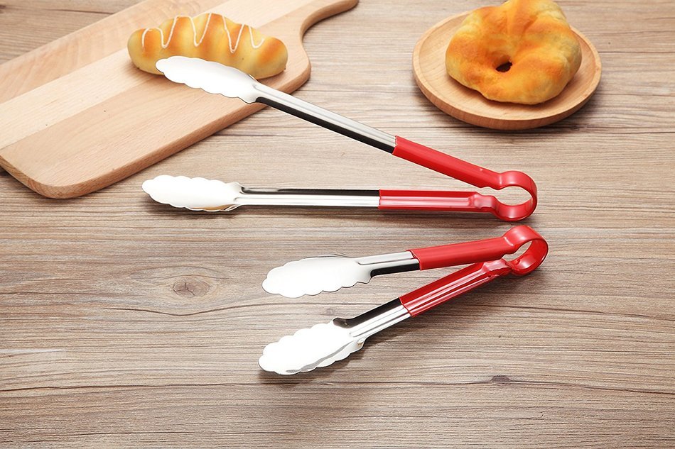 Mappay Premiun Sturdy 14- Inch,12-Inch and 9-Inch Stainless Tong Set of 3 N9