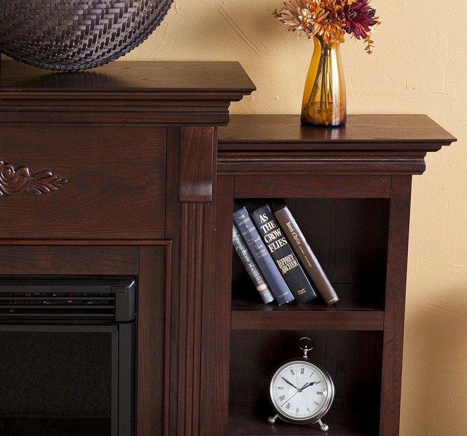 Holly & Martin&trade; Fredricksburg Electric Fireplace with Bookcases - Espresso N4