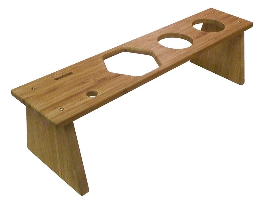 Bamboo Caddy Rack for AeroPress Coffee Maker