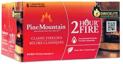 Jarden Home Brands-firelog 4152501201 2 Hour Traditional Fire Log 6pk