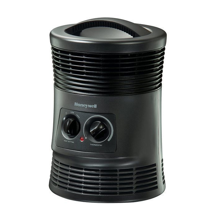 Honeywell 360 Degree Surround Fan Forced Heater with Surround Heat Output, Charcoal Grey N4