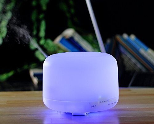 400ml LED Home Big Series Round Aroma Diffuser FD23 Purifier Lonizer Atomizer by Purple-Violet