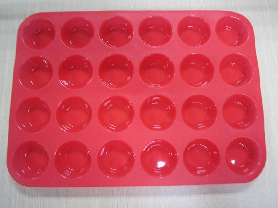 24-Cup Muffin Pan 100% Silicone, Nonstick, and Easy to Clean,3$ less than other competitor N5