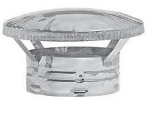 Metal-Fab Plain Stainless Rain Cap - 7 Inch