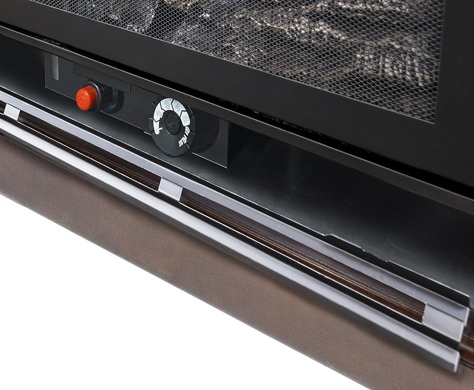 Pleasant Hearth Vent-Free Dual Fuel Fireplace, 45-Inch, Cherry N5