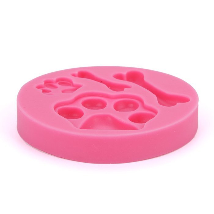 KookieMonsta Dog Bone Shapes Cupcake Top Decoration Small Pastry Mold for Cake Decoration