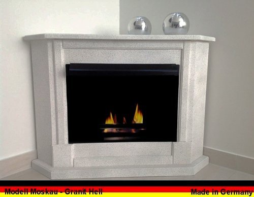 Gel + Ethanol Fire-Places Ethanol Corner Fireplace Model Moskau White N6