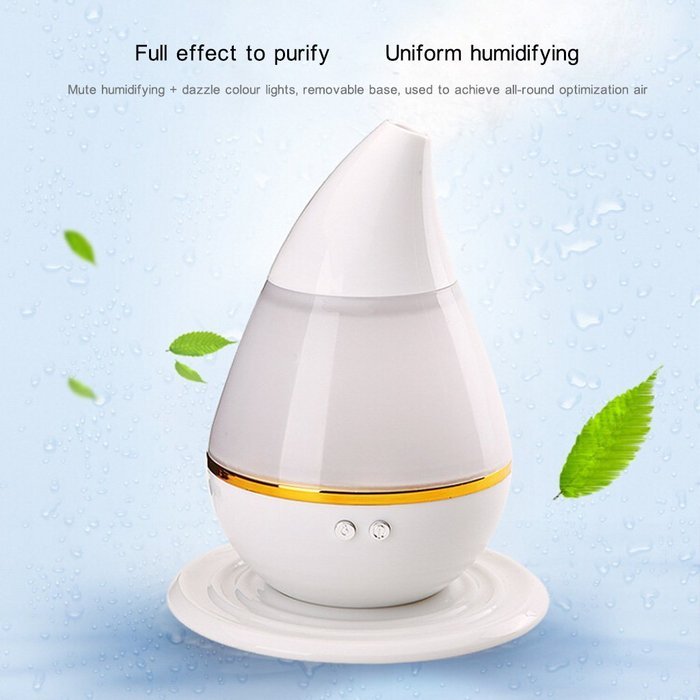BIAL EX Mini Ultrasonic Humidifiers Cool Mist Humidifiers for Home Office Babyroom, 7 Colors Changing, USB Powered... N2