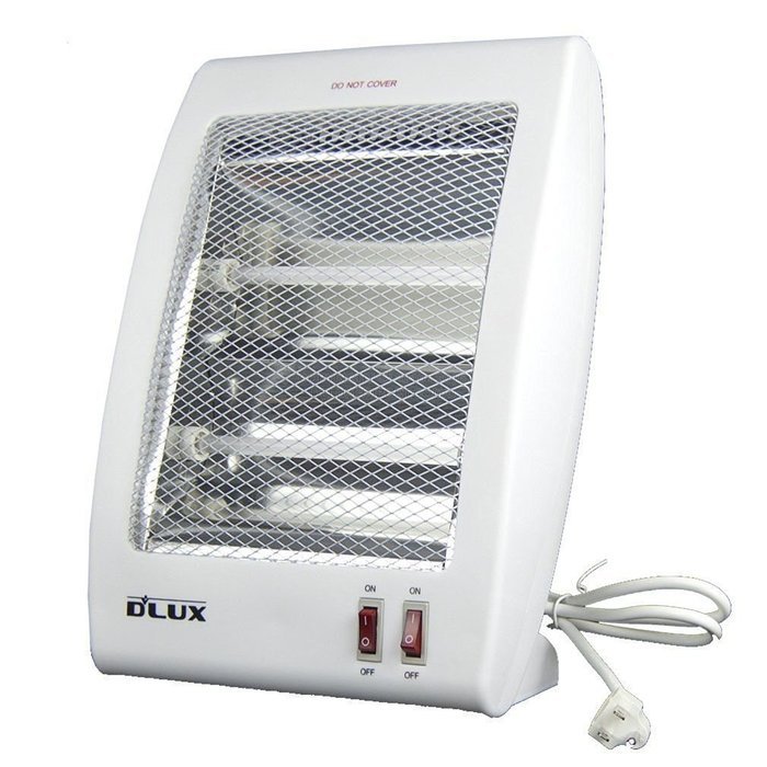 DLUX Infrared Quartz Space Heater Energy Efficient Quite 400/800 Watts N9