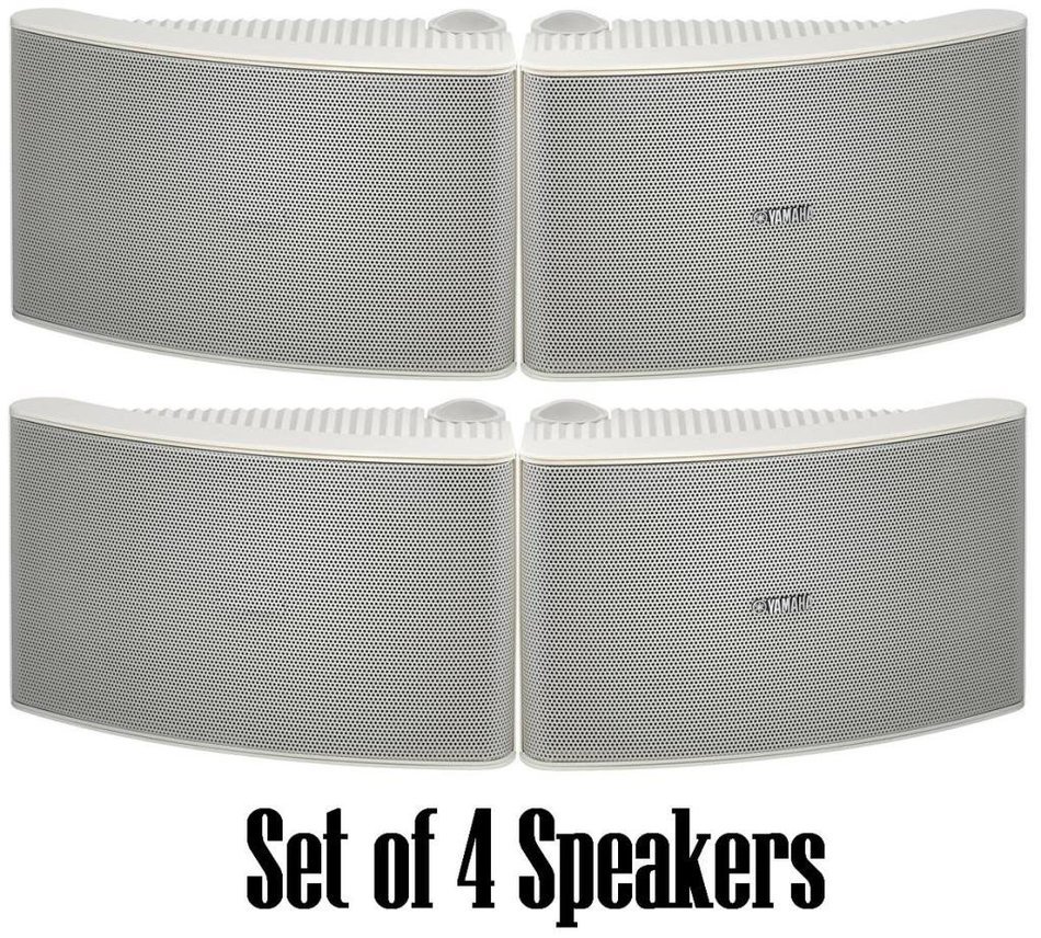 Yamaha All Weather Outdoor / Indoor Wall Mountable Natural Sound 180 watt 2 way Acoustic Suspension Speakers -... N4