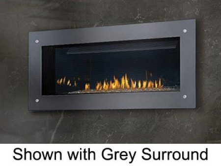 Napoleon Vector 45" LHD45NSB Direct Vent Fireplace with Modern Linear Design 24 000 BTUs and CRYSTALINE Ember...