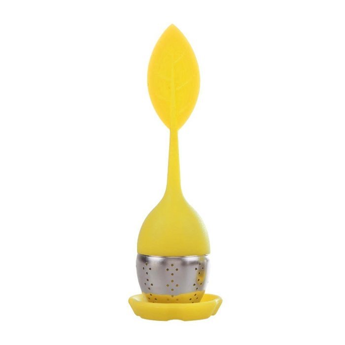 Tea Infuser Leaf Strainer Food Grade Silicone Bag Filter Diffuser With Stainless Steel Ball for Herbal Loose-Blue N2