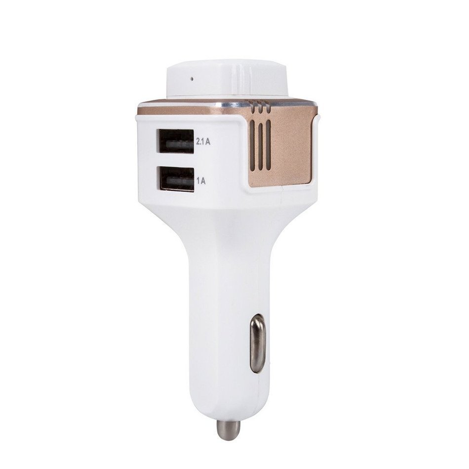 ATD Mini Car Oxygen Bar Anion Air Purification Humidifier Dual USB With Wireless Bluetooth Hands-free Stereo Earphone... N4