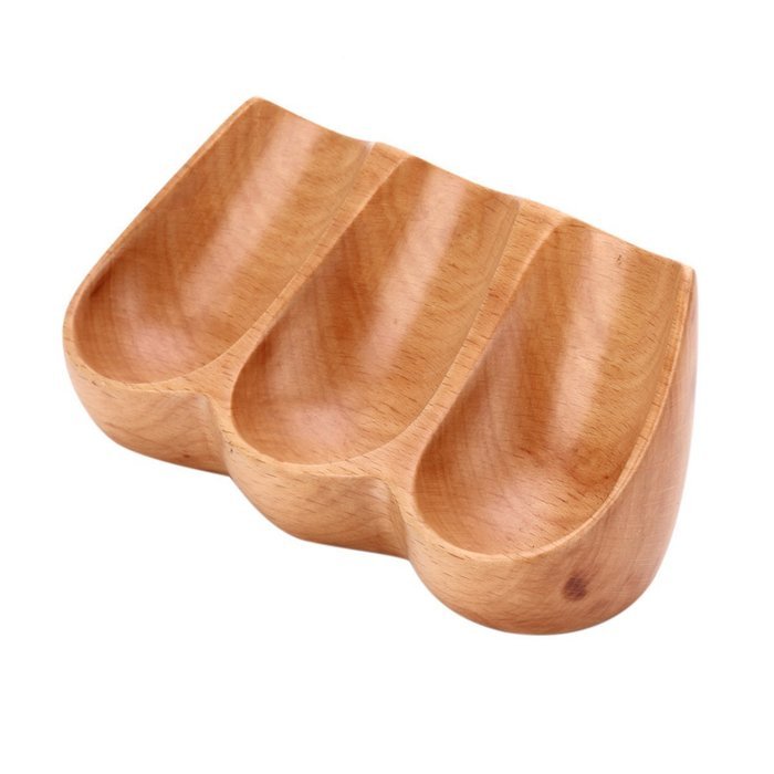 Scotte(TM) handcraft wooden pipe rack/stand for 3 tobacco pipe N6