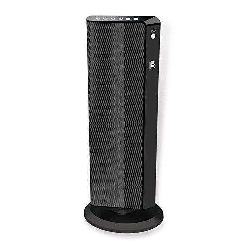 Living Basix LB5320 Flat Panel Tower Portable Space Heater, Black
