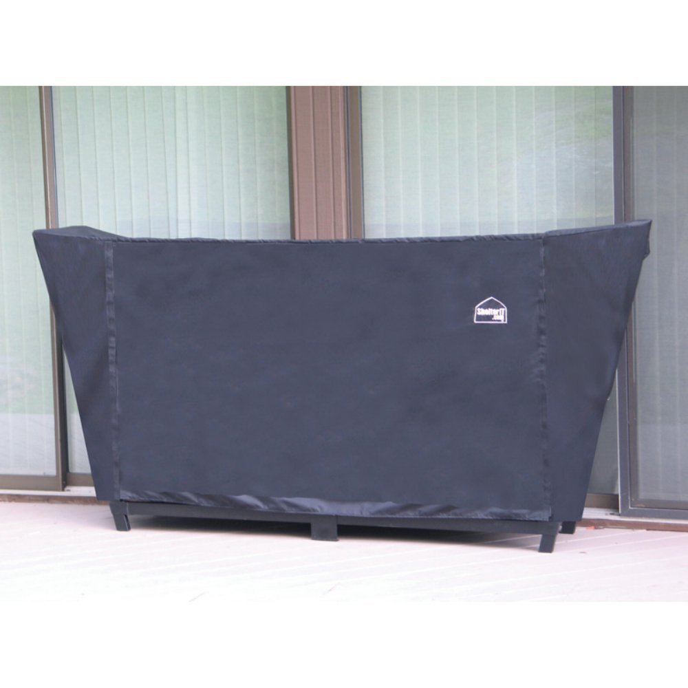 ShelterIt Slanted Firewood Log Rack with Kindling Wood Holder and ...