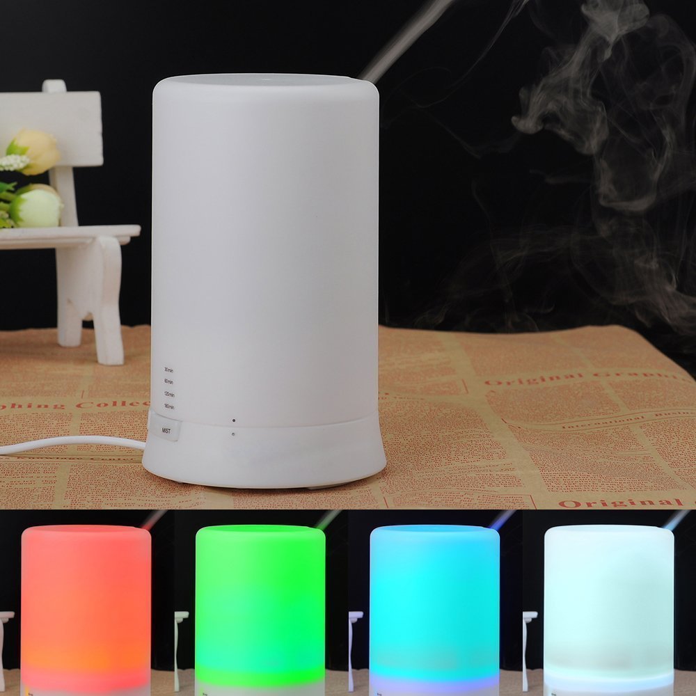 YL-VV@ 100ml Cylinder Ultrasonic Cool Mist Humidifier Essential Oil ...