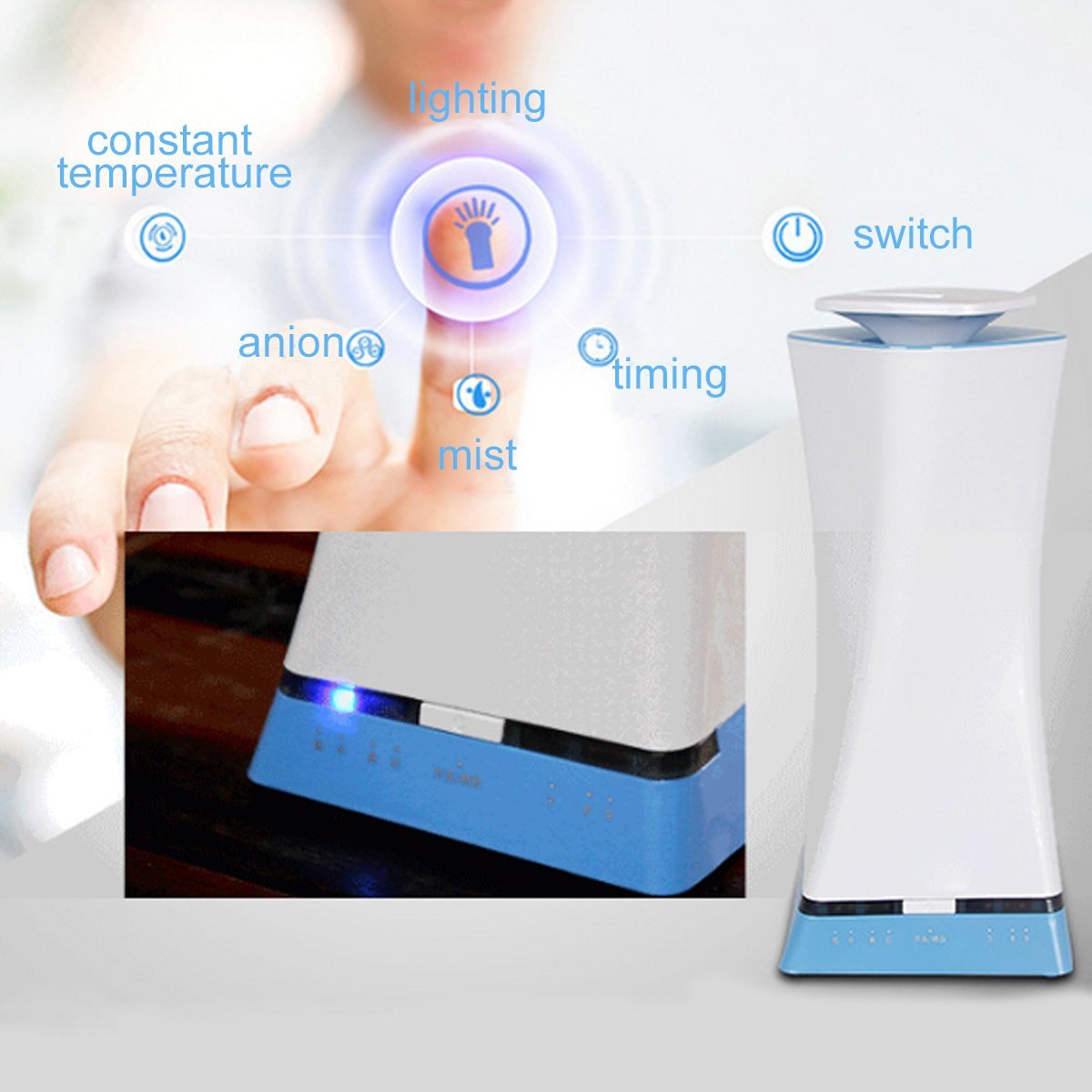 Home Humidifiers LucyFine Intelligent Anion Mist Air Humidifier Purify ...