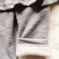 Spritech(TM) Baby Girls New Fashion Add Wool Winter Pure Cotton Layered Dress Tutu Dress Gray N6