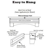 Pearl Mantels Lindon Traditional Fireplace Mantel Shelf N7