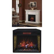 Complete Set Artesian Media Mantel with 28" Infrared Spectrafire Plus Insert with Safer Plug