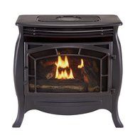 Duluth Forge Dual Fuel Vent Free Gas Stove - Model FDSR25, Matte Finish, Remote Control N5