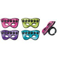 DecoPac Masquerade Mask Cupcake Rings (12 Count)