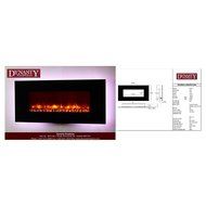 Dynasty Contemporary Electric Fireplace LED Wall Mount - 58.25 in. N4